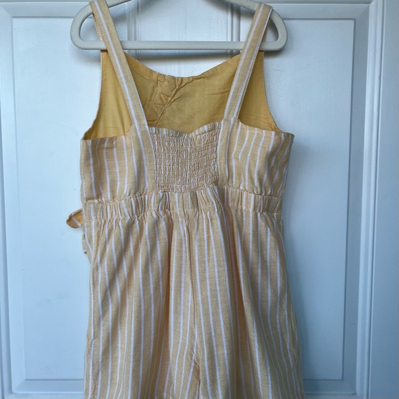 •Haute Hippie• Girls Linen Blend Sleeveless Romper - Size Large (10/12) - Picture 6 of 9